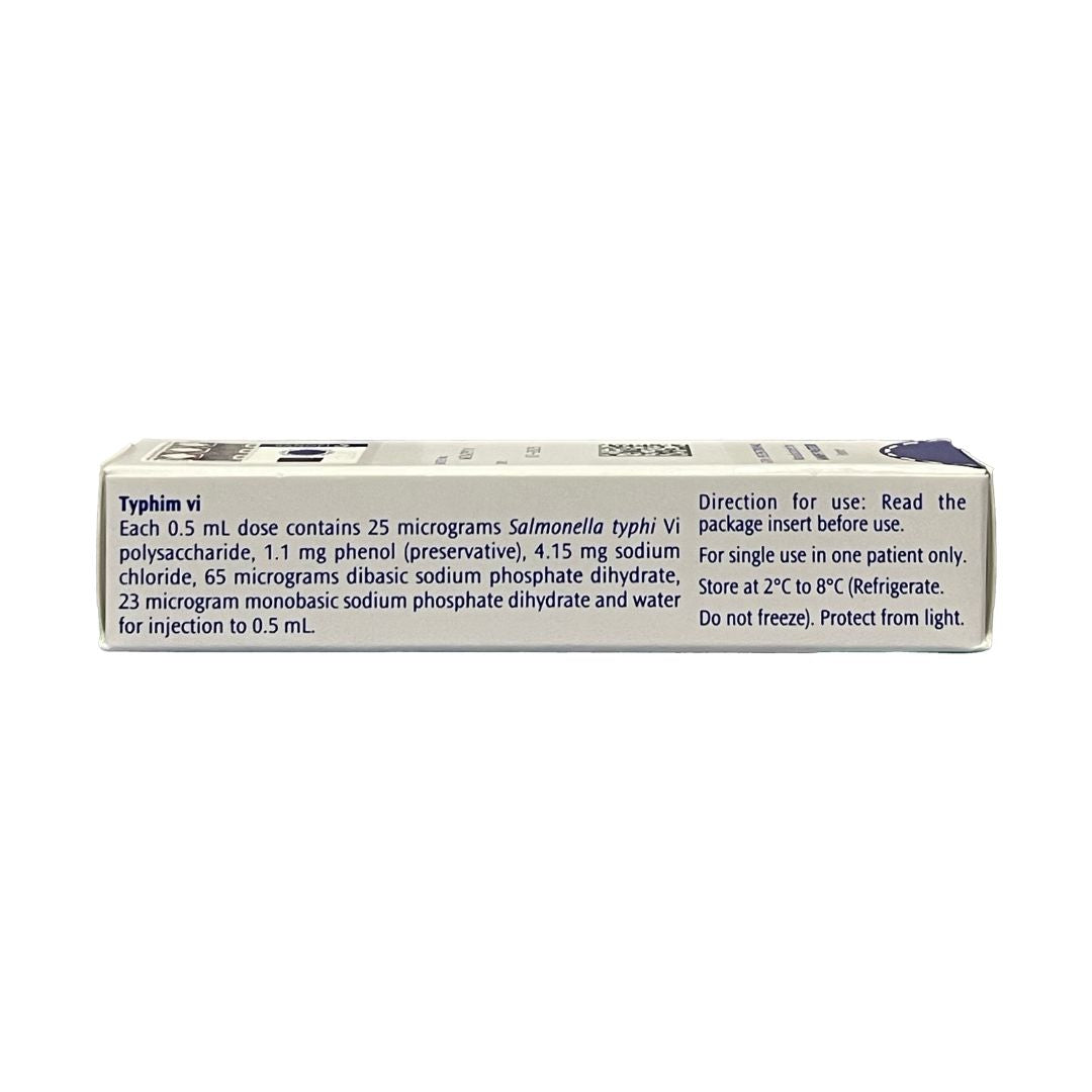 Typhim VI 0.5ml P/FL Syringe - Salmonella Typhi Vaccine