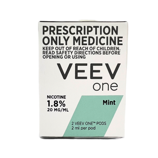 VEEV ONE NICOTINE Flavor Pod 2Pack 1.8%, 20mg/ml, Tobacco/ Mint - No Prescription Required