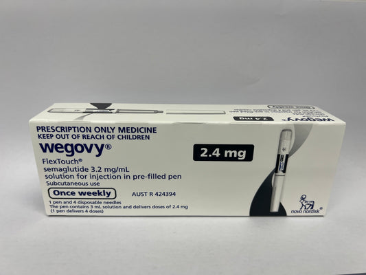 WEGOVY FLEXTOUCH SEMAGLUTIDE 2.4MG PER DOSE - 3.2ML/ML 3ML - 4 DOSES